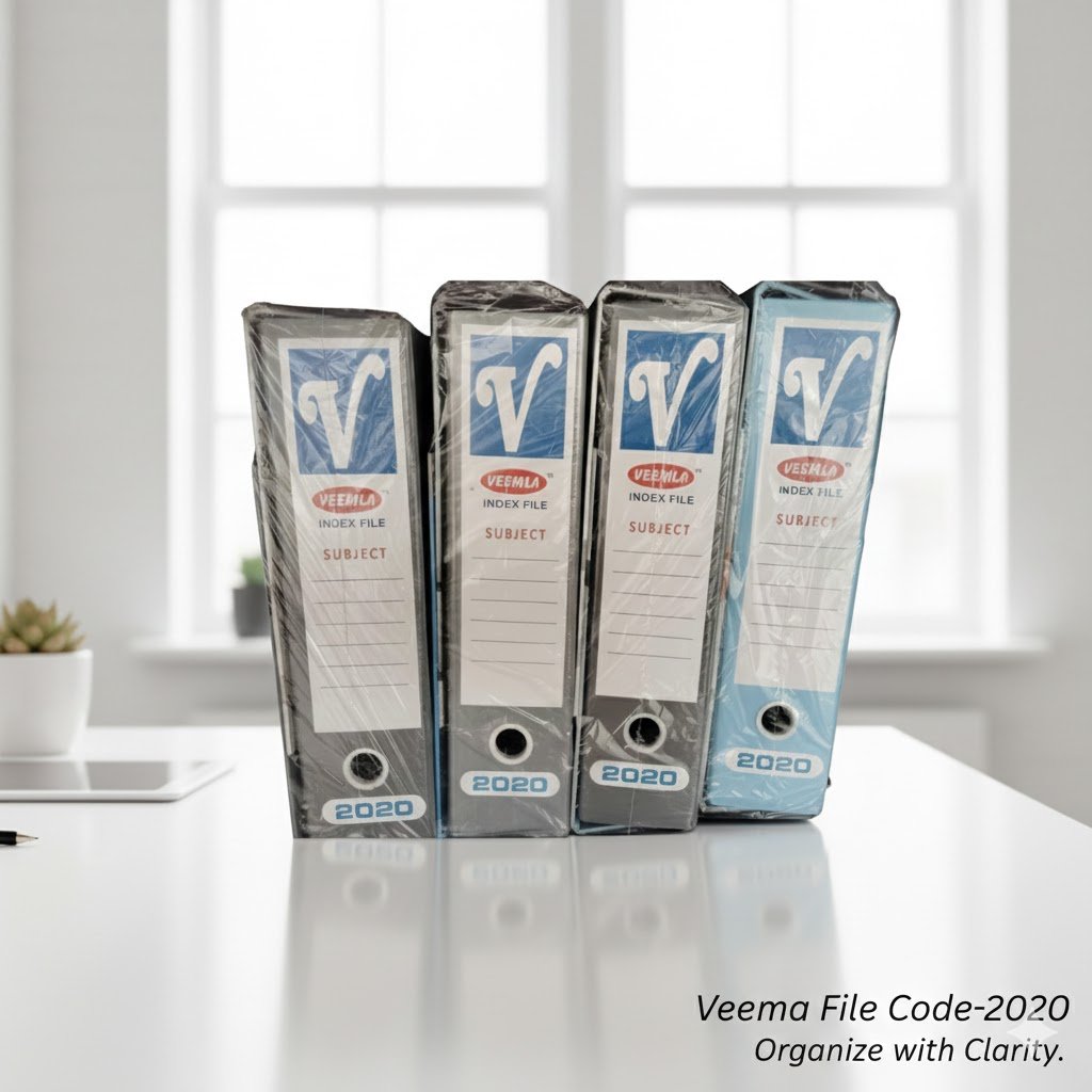 Veemla File-code 2020,(pack of 4 pcs)