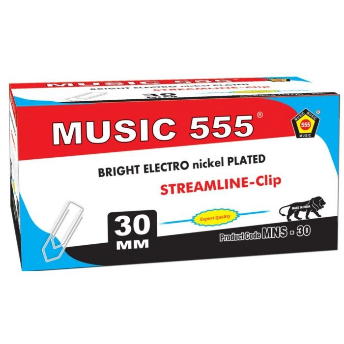 Music 555 Bright Nickel Plated 30mm box pack