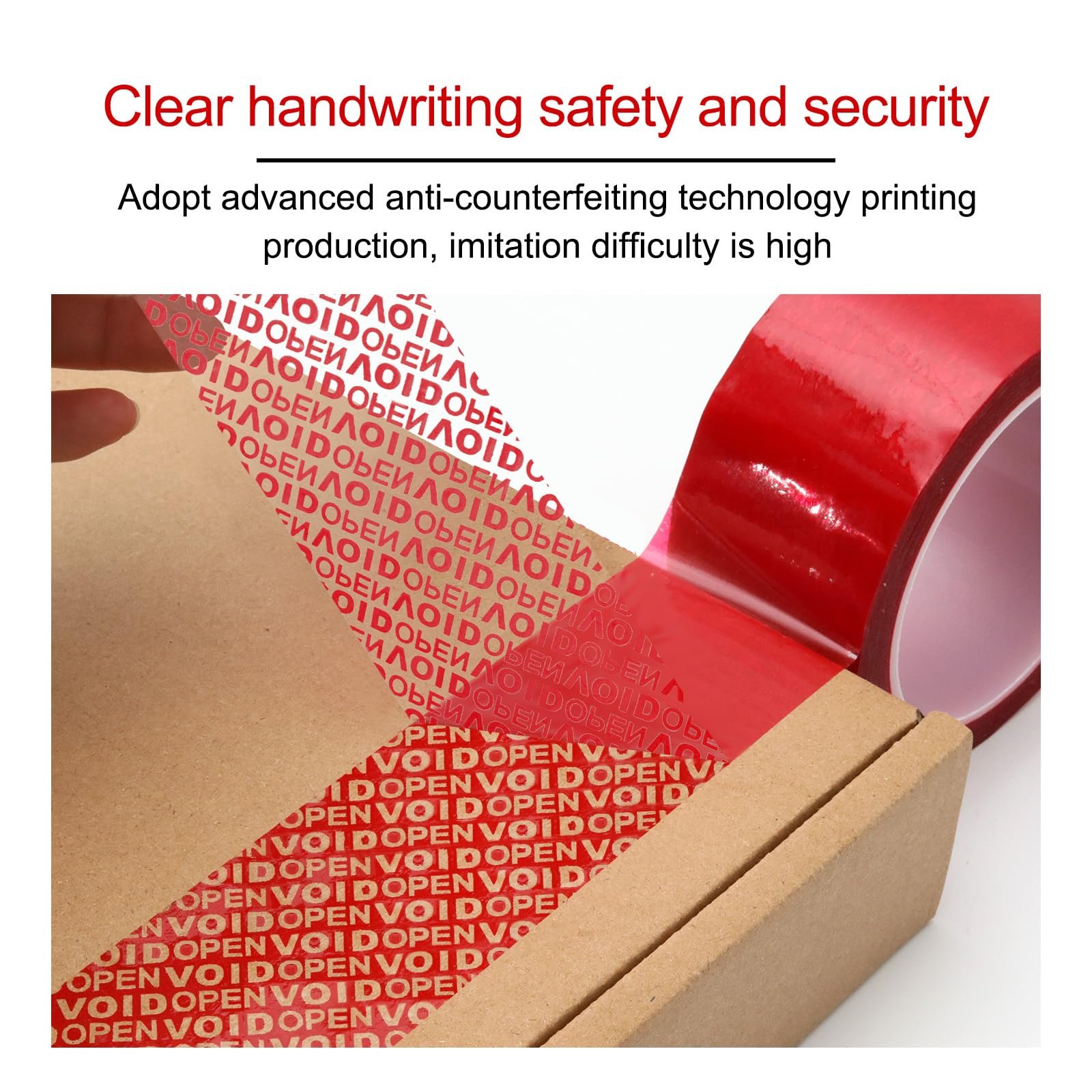 Security tape red Premium in 3inch, (pack of 4 pcs) - Image 5