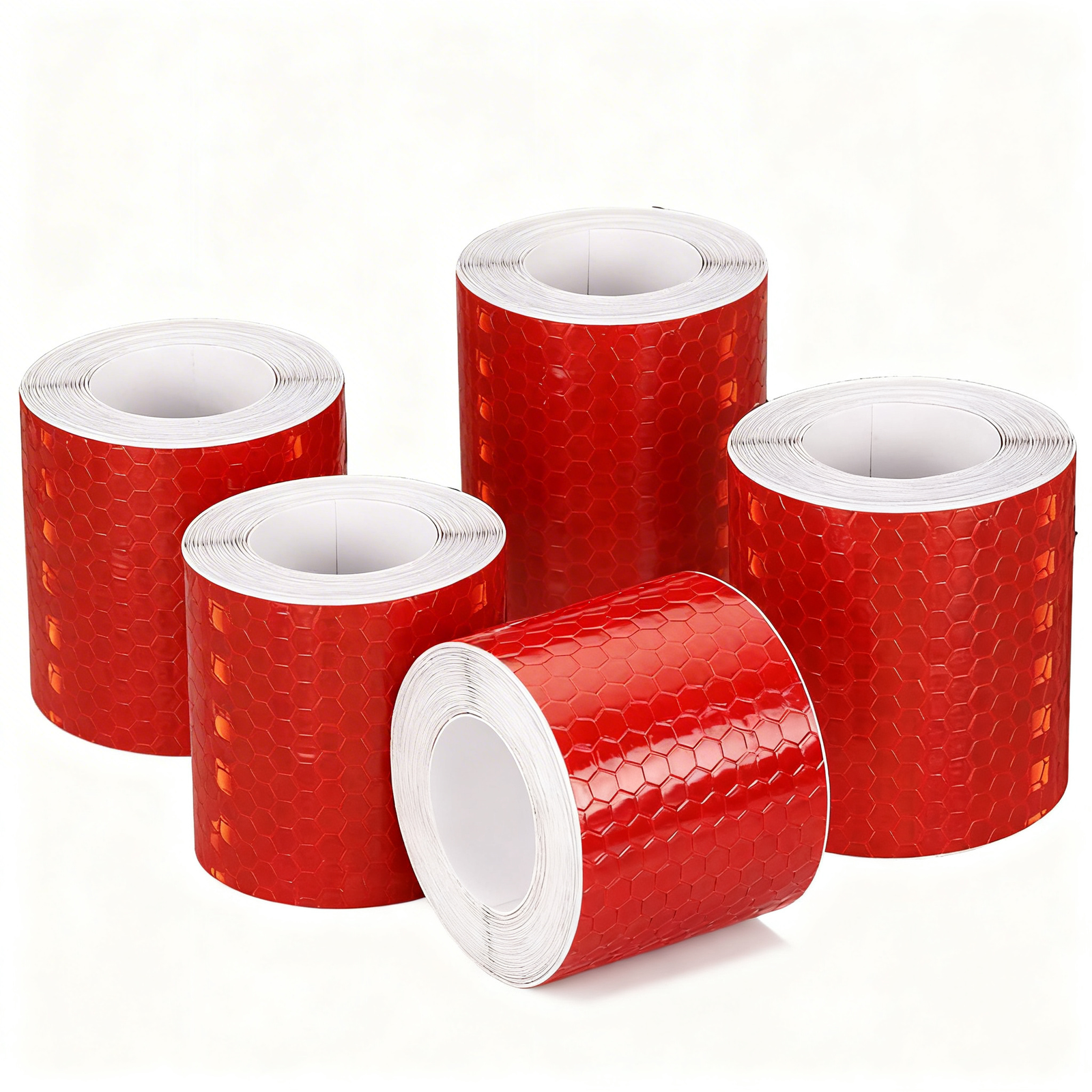 SYGA 3 Meter Reflective Warning tape Red,(pack of 5pcs)