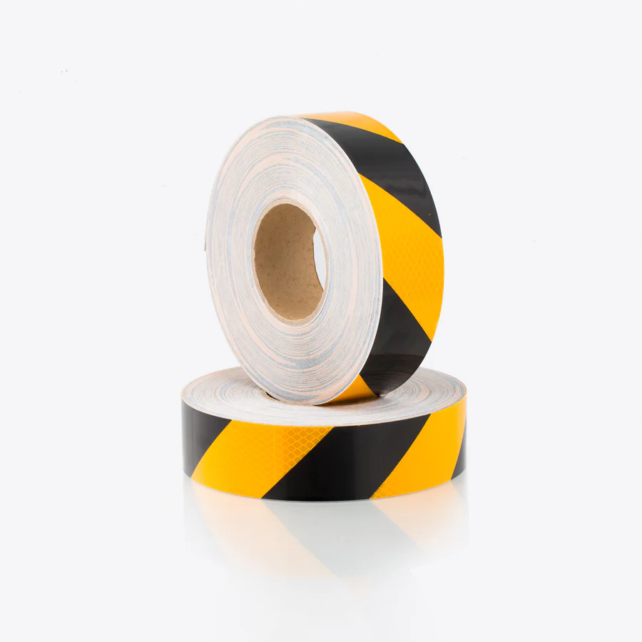Yellow & Black Micro Prismatic Retro Reflective Tape,(pack of 5) - Image 2