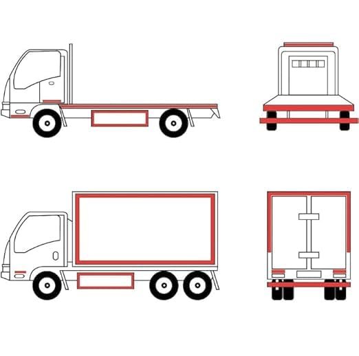 Red reflective tape single pcs - Image 2