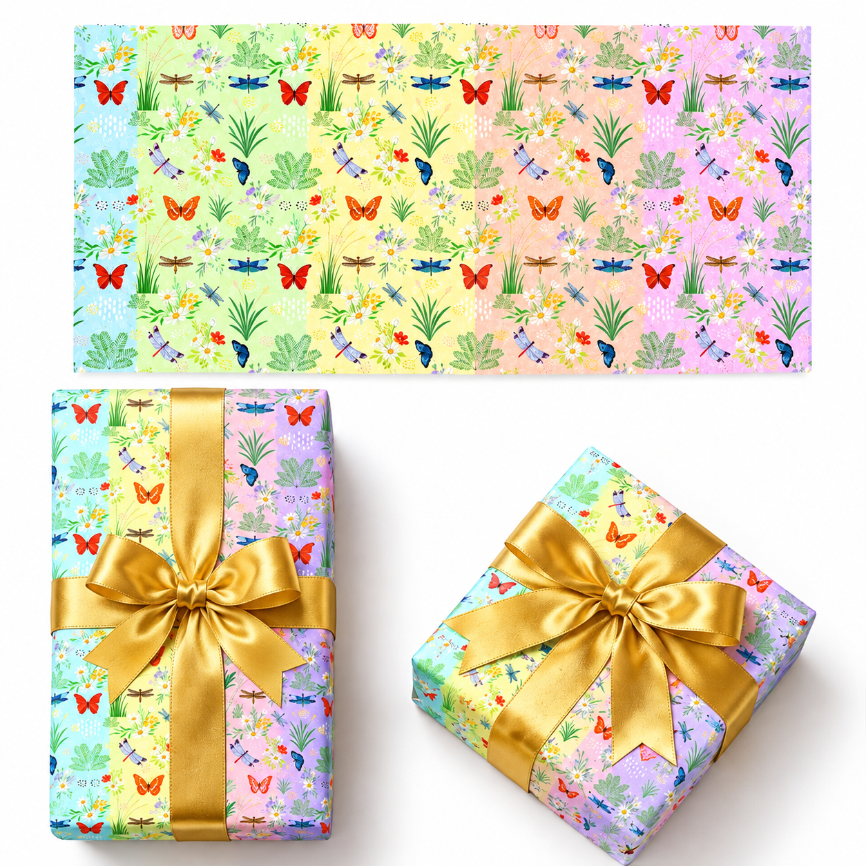 UK1 Gift Wrapping Theme Multi Color, Size-20x28 (pack of 20)