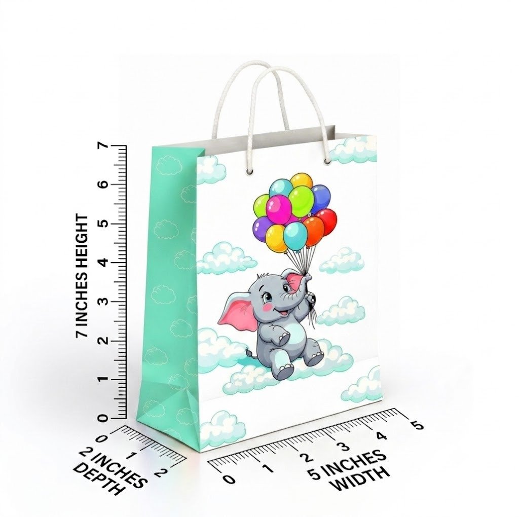 Paper Bag Duplex Elephant Size-5x7x2, (pack of 10) pcs - Image 2