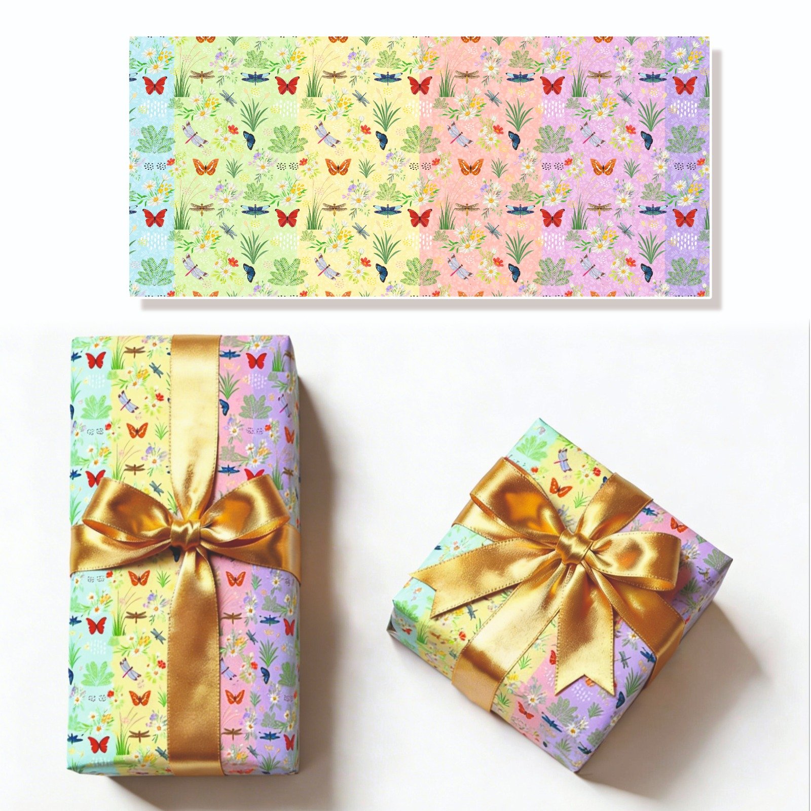 UK1 Gift Wrapping Theme Multi Color, Size-20x28 (pack of 20)